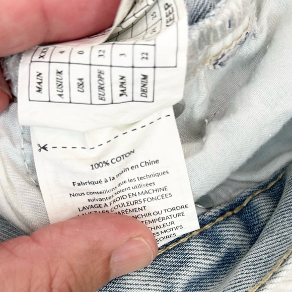 One Teaspoon Awesome Baggies Relaxed Distressed Tapered Rolled Jeans - Picture 8 of 16